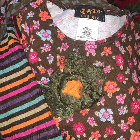 ZAZA Couture by Nordstrom Rainbow Floral Dress size 4 - Picture 4 of 5